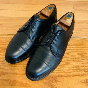 Allen Edmonds Bergland Cap Toe Oxfords Dress Shoes Size 9.5 D Black Leather